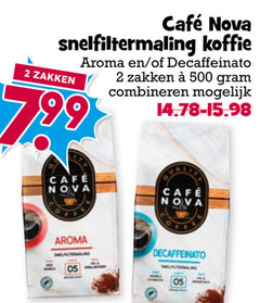  cafe nova koffie 2 500 mcafee snelfiltermaling zakken aroma combineren 7 99 