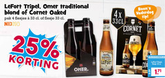  lefort omer cornet speciaalbieren 4 25 33 tripel traditional blond oaked pak flesje nix18 4x vaderdag tip strong 