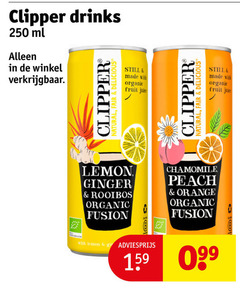  clipper ice tea 250 drinks ml natural fair still with organic fruit juice lemon ginger rooibos fusion chamomile peach orange 