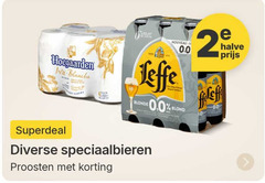  leffe hoegaarden blikjes bier speciaalbieren 2 wit blanche nouveau blonde 0.0 blond halve proosten 
