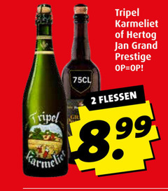  hertog jan grand prestige speciaalbieren 2 tripel karmeliet flessen 