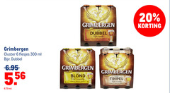  grimbergen speciaalbieren 6 20 300 cluster ml dubbel abbaye opgericht 1128 rijk fruitig bitter tripel blond rond evenwichtig kruidig 