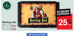  hertog jan krat bier 1 24 25 30 pilsener 0.0 scherp geprijsd 
