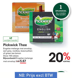  pickwick thee 1 2 10 20 100 origina natural with original english intense envelope dozen certified eerlijke engelse melange envelop earl grey rooibos bosvruchten green tea lemon doos zakjes 