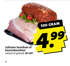  4 500 culinaire beenham boerenbeenham naturel gekruid 