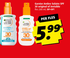  30 200 garnier ambre solaire invisible protect hydra original fles ml 