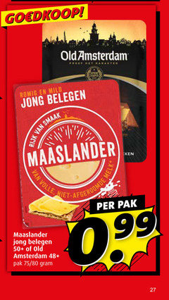  27 old amsterdam karakter romig mild jong belegen champion rijk maaslander volle 50 48 pak 80 