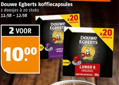  douwe egberts koffiecups 2 6 20 koffiecapsules doosjes stuks 100 lungo capsules original 20x 