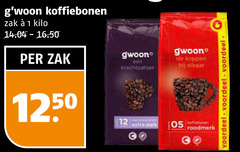  gwoon koffiebonen 1 12 zak kilo krachtpatser koppen dari roodmerk voordeel 