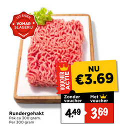  300 slagerij rundergehakt pak voucher 