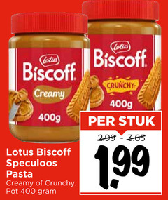  400 biscoff creamy lotus speculoos pasta crunchy pot stuk 1 99 