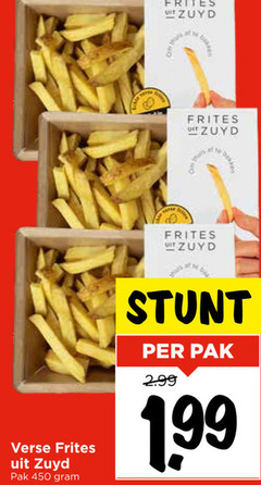  zuydpunt patat 450 frites verse pak 