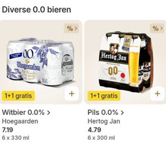 1 6 300 330 diverse 0.0 bieren     alcohol 00 hoegaarden ansonia grand we blanche ace blanch   gratis witbier 7.19 x ml hertog jan alcoholve -00- tog pils 4.79