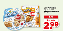  12 12x pannenkoeken jan familiezak poffertjes pak ca. stuks 3.99 
