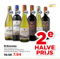  2 18 25 8 jaar legitimatie alcohol nix18 descanso estate chardonnay merlot flessen reserva cabernet sauvignon chile carmenere halve 