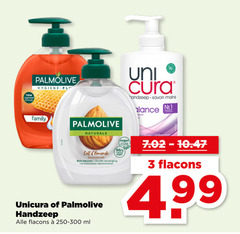  3 96 new improved formula palmolive hygiene family naturals uni cura handzeep savon mains lance nr.1 lait amandelmelk douceur zachte verzorging cene levante pour les handen natural origin unicura ml bacterieel 