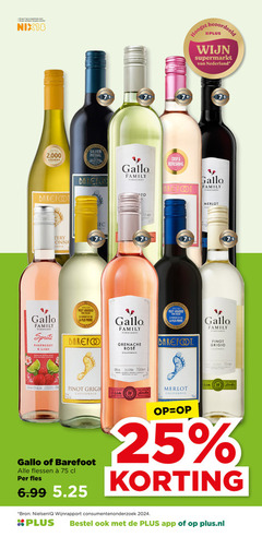  witte wijn rode rose 18 25 55 750 jaar legitimatie alcohol nix18 beoordeeld supermarkt nederland 7 2 awards barefoot silver medal gallo family vineyards to crisp refreshing sec merlot spritz raspberry lime grenache blended with natural flavours wine brand la vin california pinot grigio from owned company ernest all jolie flessen fles iq consumentenonderzoek plus.nl 
