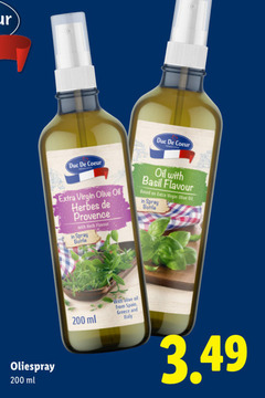  200 oliespray ml coeur virgin olive oil provence with herb flavour spray bottle basil based from spain greece and 