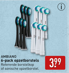  6 pack opzetborstels roterende borstelkop sonische opzetborstel 