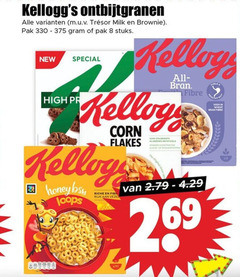  8 330 ontbijtgranen milk brownie pak stuks new high kellogs corn flakes kellog honey loops riche rijk vezel x11 sans colorants aromes artificiels kunstmatige kleur smaakstoffen original fibre 2 69 wheat 