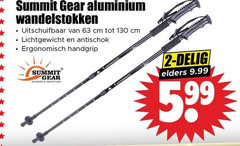  2 summit gear aluminium wandelstokken uitschuifbaar cm lichtgewicht anti-schok ergonomisch handgrip outdoor adventure delig elders 5.99 