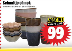  99 schaaltje mok kleuren zoek elders 
