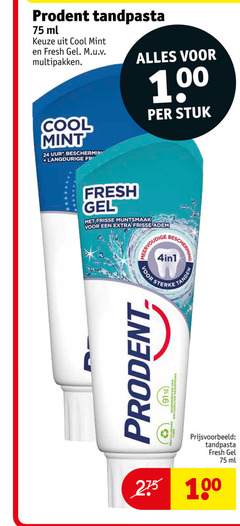  24 100 prodent tandpasta ml cool mint fresh gel multipakken uur bescherming stuk frisse muntsmaak adem meervoudige 4in1 for sterk tanden natuurlijke oorsprong 