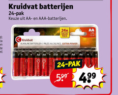  24 ml kruidvat batterijen pak aaa aa pack alkaline piles alcalines power 