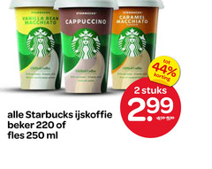  starbucks ijskoffie 2 44 250 vanilla bean macchiato caramel cappuccino beker fles ml stuks 