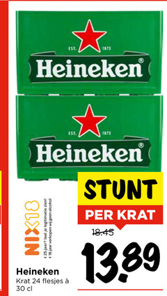  heineken krat bier 18 24 25 30 nix18 jaar legitimatie alcohol 