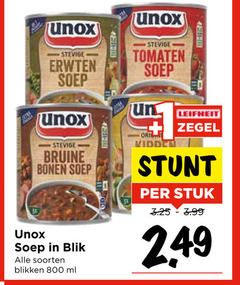  unox soep erwten tomaten bruine bonen blik soorten blikken ml leifheit zegel stuk 