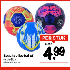  beachvolleybal beach voetbal kleuren stuk 