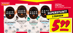  cafe nova koffiecups 2 11 20 mcafee grind 20x aluminium capsules ristretto capsule lungo classico 06 zacht rond quality koffiecapsules pak stuks worst pakken 