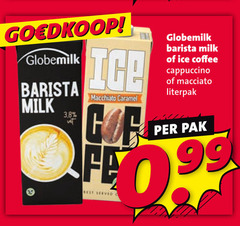  globemilk ijskoffie 99 barista milk vet macchiato caramel fe rest ice coffee cappuccino macciato pak 