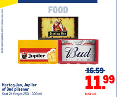  jupiler bud hertog jan krat bier 1 11 18 24 99 100 250 300 woensdag juni food trade america king beers pilsener ml 