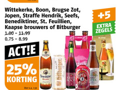  brugse zot straffe hendrik kwaremont jopen speciaalbieren 25 wittekerke boon benediktiner st. kaapse brouwers bitburger liter v.a. open 5 zegels 