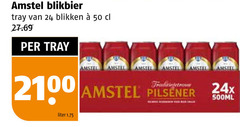  amstel blikjes bier 24 50 blikbier tray blikken pilsener liter 500ml 