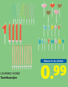 livarno home taartkaarsjes happy birthday 