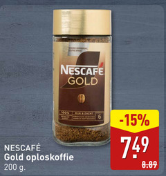  nescafe oploskoffie 6 100 200 nieuwe gold geteelde rijk zacht zorgvuldig gebrande arabica 