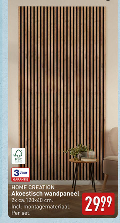  fsc www.fsc.org 3jaar home creation akoestisch wandpaneel 2x ca. cm montagemateriaal 