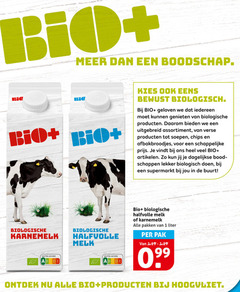  1 bio boodschap biologisch geloven genieten biologische daarom assortiment verse soepen chips afbakbroodjes artikelen dagelijkse schappen doen supermarkt buurt karnemelk nutri score halfvolle melk pakken liter pak 