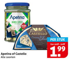  castello apetina feta blauwe kaas herbs spices white cheese new same taste soorten creamy blue stuk with delicate tear 