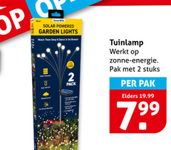  2 solar garden lights watch them sway dance breeze charging off pack tuinlamp zonne energie pak stuks elders 