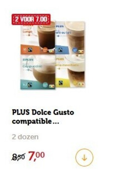  plus huismerk dolce gusto capsules 2 lungo cappuccino compatible dozen 7 00 