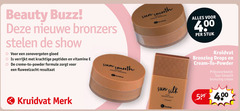  beauty buzz nieuwe bronzers stelen show zonovergoten verrijkt peptiden vitamine creme to powder formule fluweelzacht resultaat sun smooth stuk kruidvat merk silk blow bronzing drops cream 5.99 