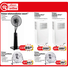  3 40 45 80 90 100 online tristar zwart cm snelheden watt mobiele airco 10.000 energieverbruik niveau vloerventilator large verticaal graden passen medium 