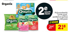  2 12 100 150 organix veggie strawberry halve appel aardbei 