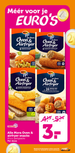  2 4 16 40 mora four oven airfryer bamischijven rundvlees kroketten croquettes viandel b goudse ca. hapjes mix bitterbal mini frikandel kipnugget min nugget poulet vriesvers snacks partypacks doos vegetarian online 