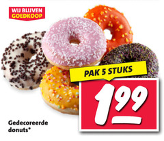  5 gedecoreerde donuts pak stuks 