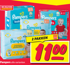  pampers luierbroekjes luiers 2 3 10 premium protection pakken 